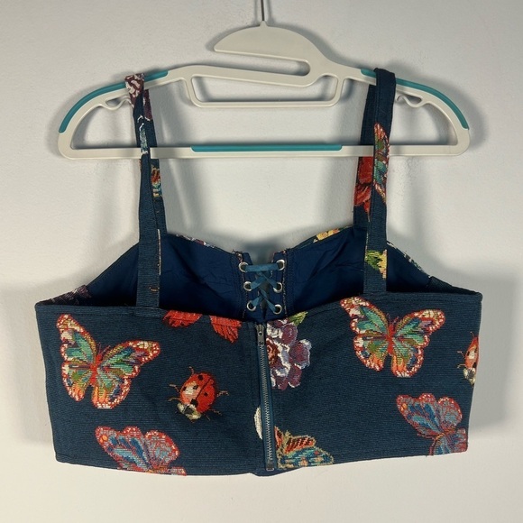 Cider Butterfly Floral Lady Bug Corset in size Large - Picture 3 of 4